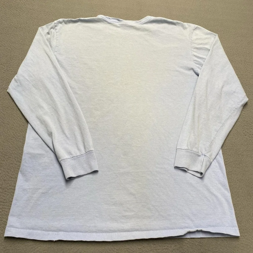 Polo Ralph Lauren Shirt Mens Large Light Blue Long Sleeve Logo Crewneck Tee